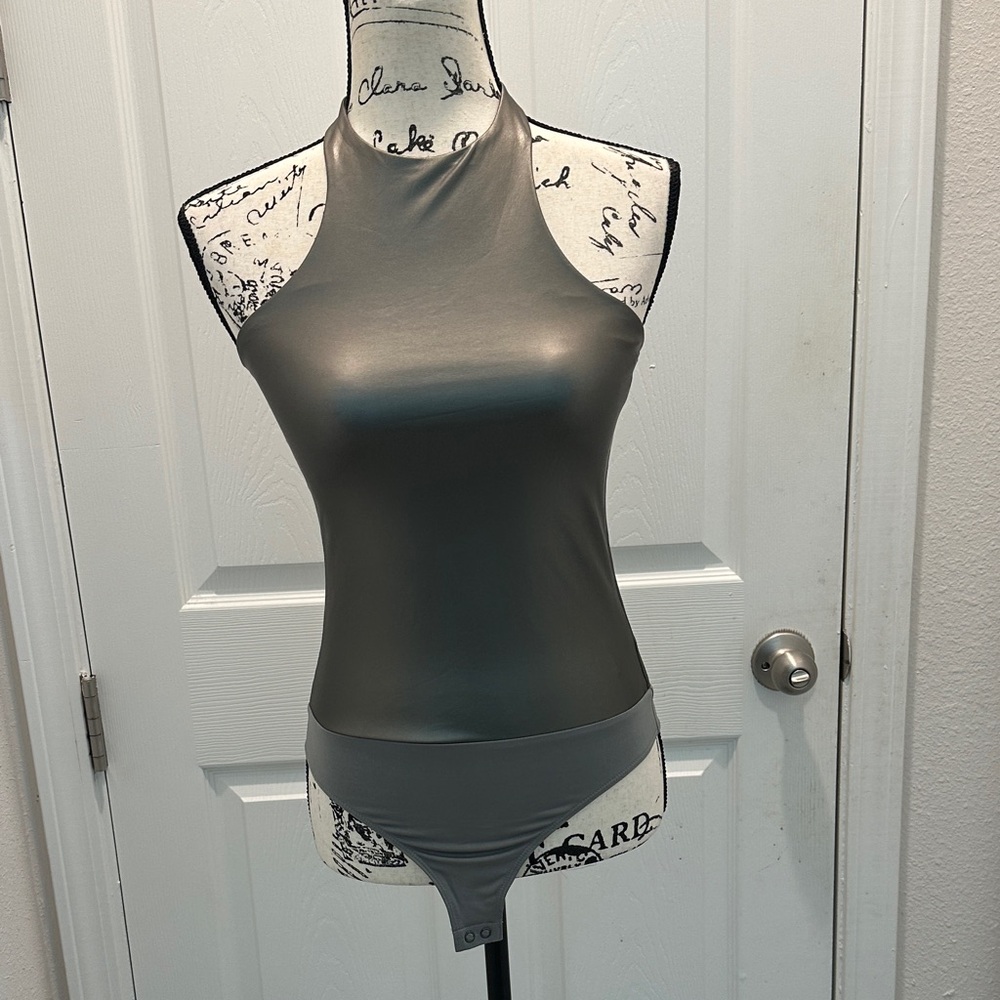 Express Sleek Halter Bodysuit